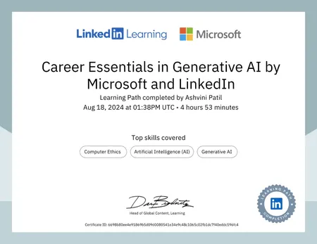 Career Essentials in Generative AI by Microsoft and LinkedIn