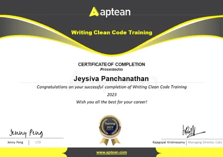 Writing Clean Code Training