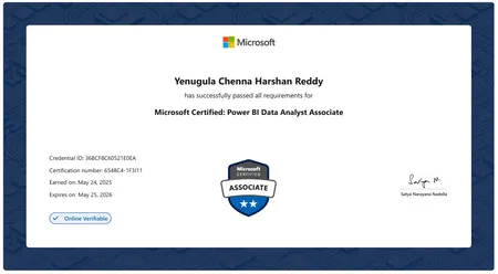 Microsoft Certified : Power BI Data Analyst Associate