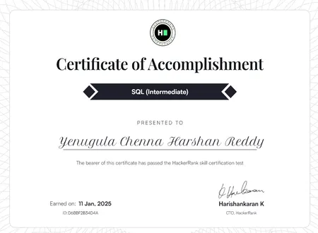 Hackerrank SQL (Intermediate)