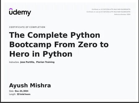 Python Bootcamp