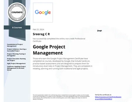 Google Project Management