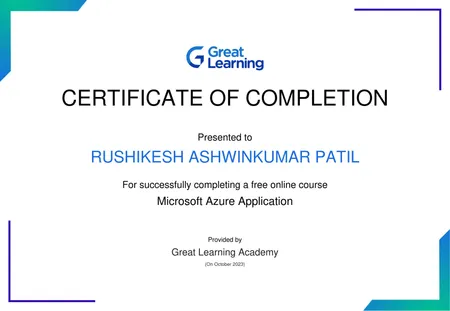 Microsoft Azure Application- Great Learning