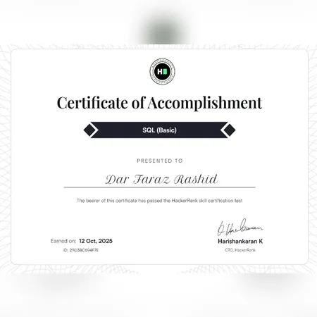 Hacker rank SQL Verified (Basics)