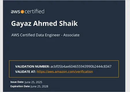 AWS Certiied Data Engineer - Associate