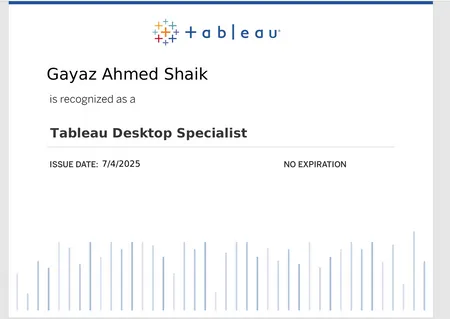 Tableau Desktop Specialist