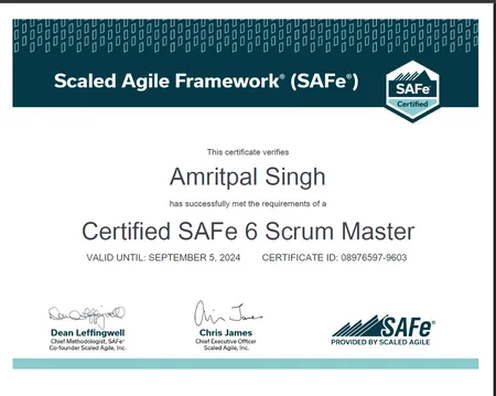 Safe Scrum Master