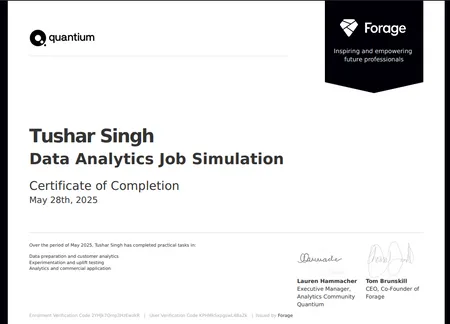 Quantium Data Analytics Job Simulation