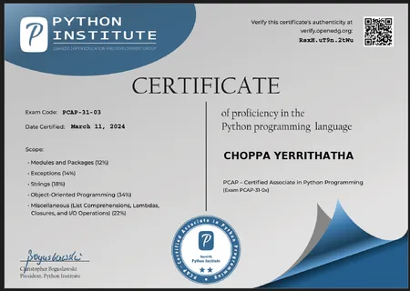 [PCAP-31-03] PCAP – Certified Associate in Python Programming