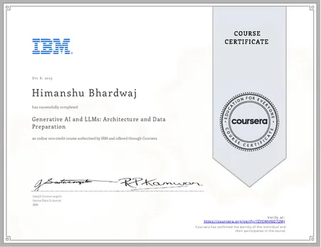 Generative AI and LLMs: Architecture and Data Preparation