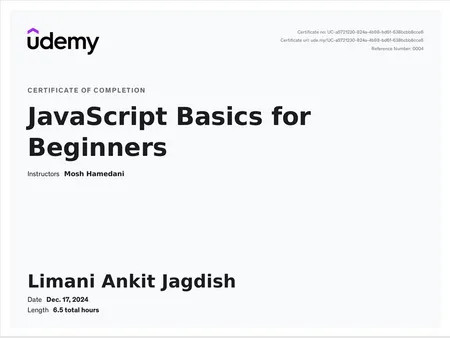 Portfolio - Ankit Limani | Codebasics