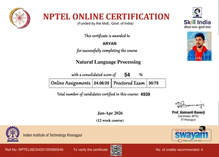 Natural language Processing - IIT Kharagpur