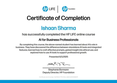 Portfolio - Ishaan Sharma | Codebasics