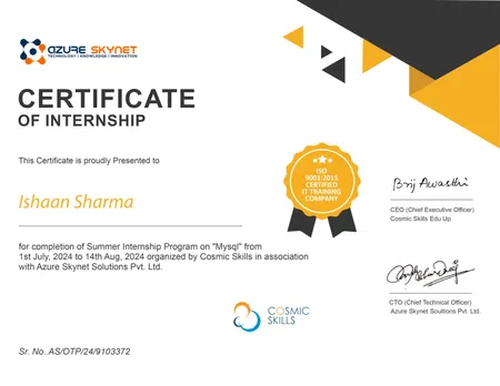 Portfolio - Ishaan Sharma | Codebasics
