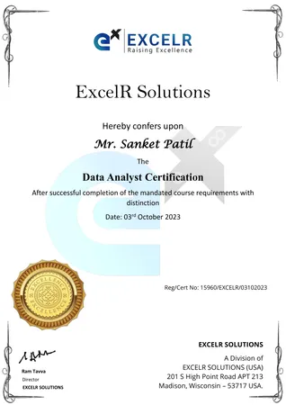Data Analyst Certification