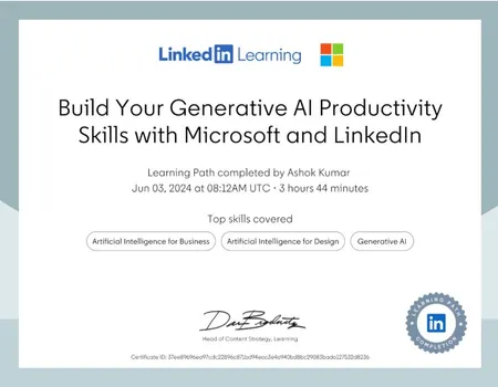 Build Your Generative AI Productivity Skills with Microsoft and LinkedIn