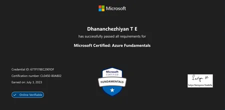 Microsoft Certified: Azure Fundamentals