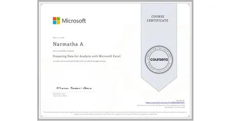 Microsoft-Preparing  Data for Analysis with Microsoft Excel