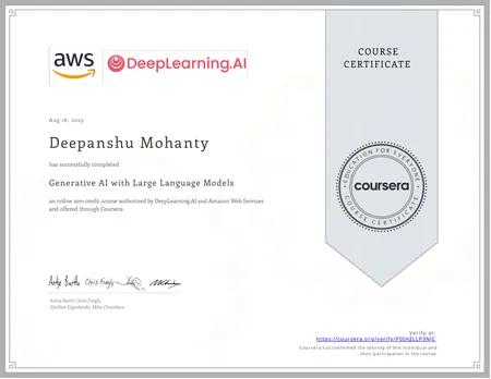 Generative AI with Large Language Models