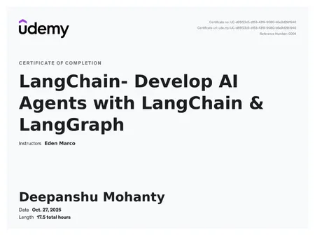 LangChain – Develop AI Agents with LangChain & LangGraph