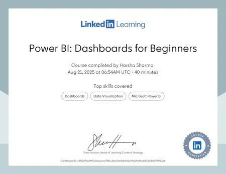 Power BI : Dashboards for Beginners