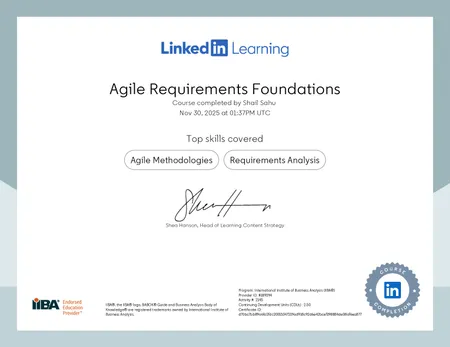 Agile Requirements Foundation