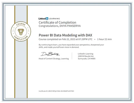 Power Bi Data Modeling with Dax