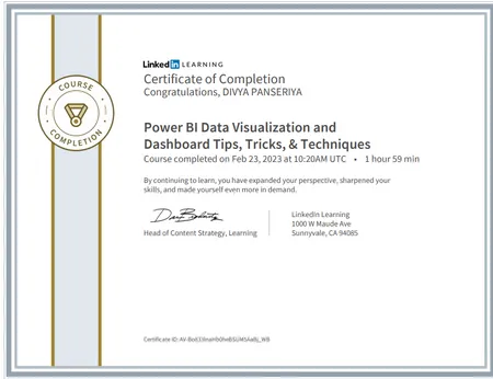 Power Bi Data Visualization & Dashboard Tips,Tricks and techniques