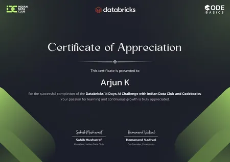 Databricks 14 Days AI Challenge