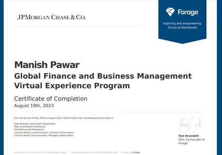 Global Finance by JPMorgan CHASE &Co