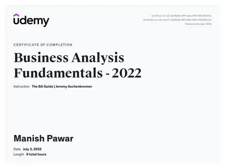 Business Analysis Fundamentals