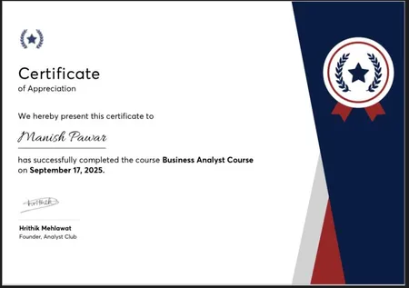 Business Analyst Course Certification