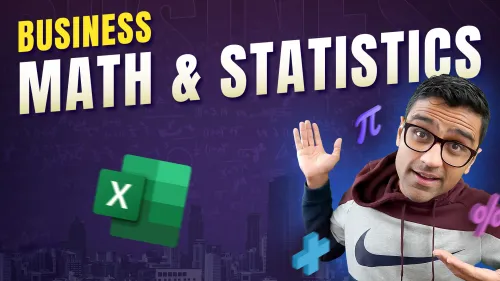 Business Math & Statistics Using Excel