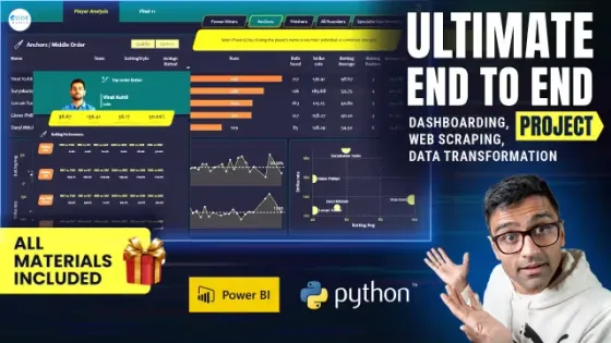 End To End Cricket Data Analytics Project Using Web Scraping, Python, Pandas and Power BI