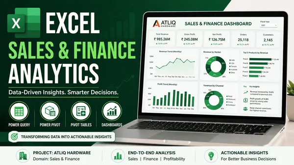 Excel Sales Finance Analytics Project