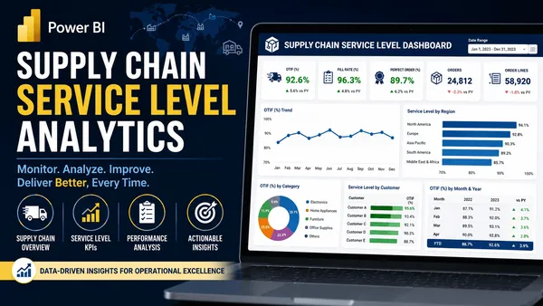 Power Bi Supply Chain Service Level Analytics