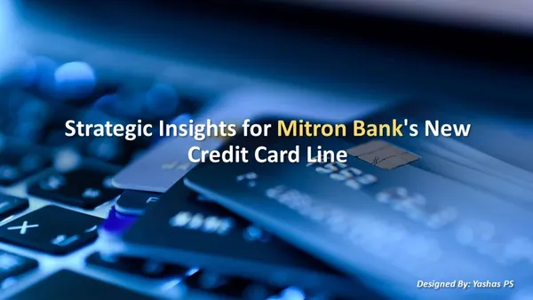 Strategic Insights for Mitron Bank's New Credit Card Line