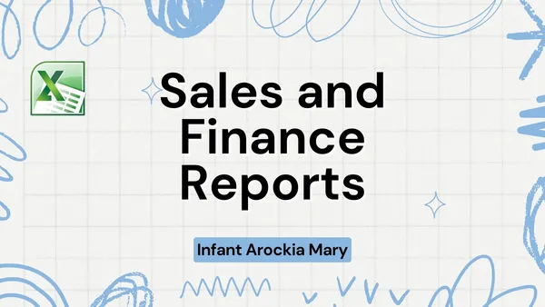 Sales and Finance Reports