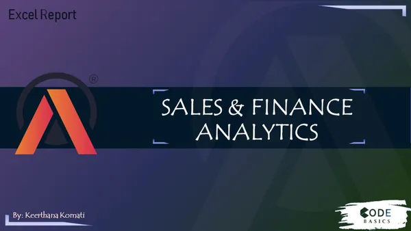 Sales and Finance Analytics