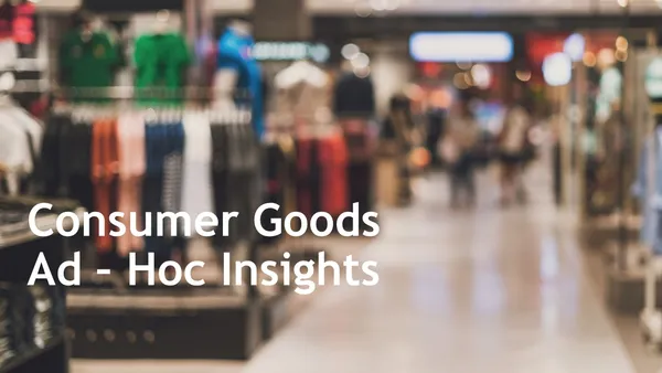 Consumer Ad  - Hoc Analysis