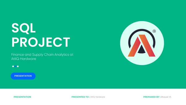 Finance and Supply Chain Analytics of AtliQ Hardwares