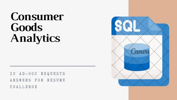 Consumer Goods Analytics