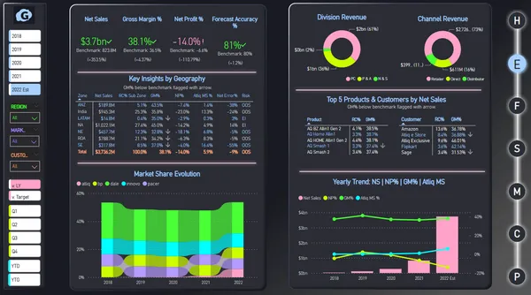 Gryzzl Insights 360 Power BI Dashboard