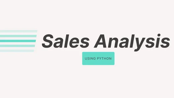 Sales Analysis of Electronic store