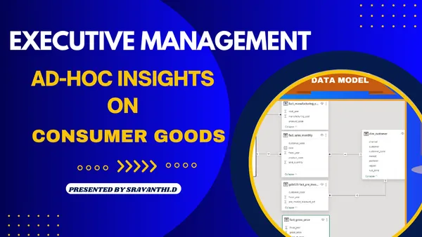 AD-HOC Insights On Consumer Goods