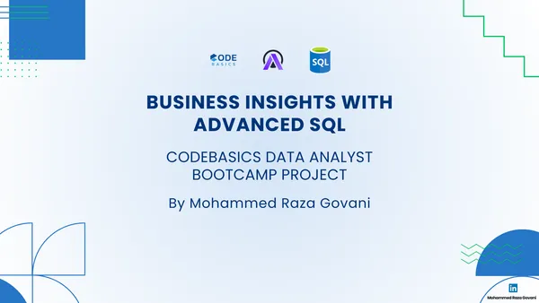 Portfolio - Mohammed Raza Govani | Codebasics