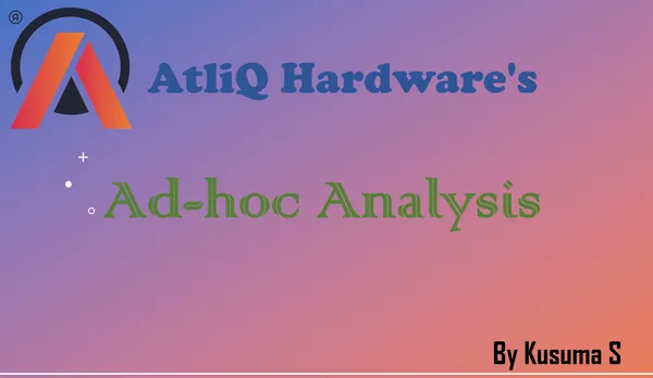 Ad Hoc Analysis