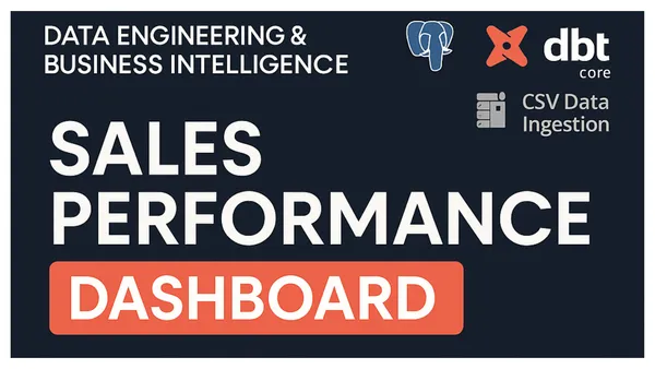 Sales Performance Dashboard