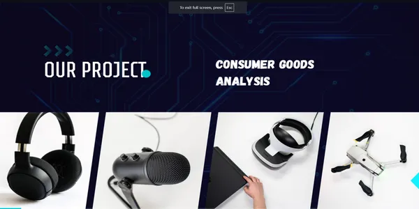 Analysis of Consumer Goods Domain