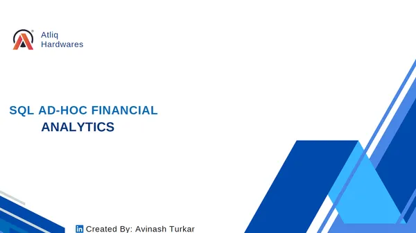 SQL Ad-Hoc Financial Analytics